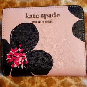 Kate Spade Cameron Grand Flora zip bi-fold wallet